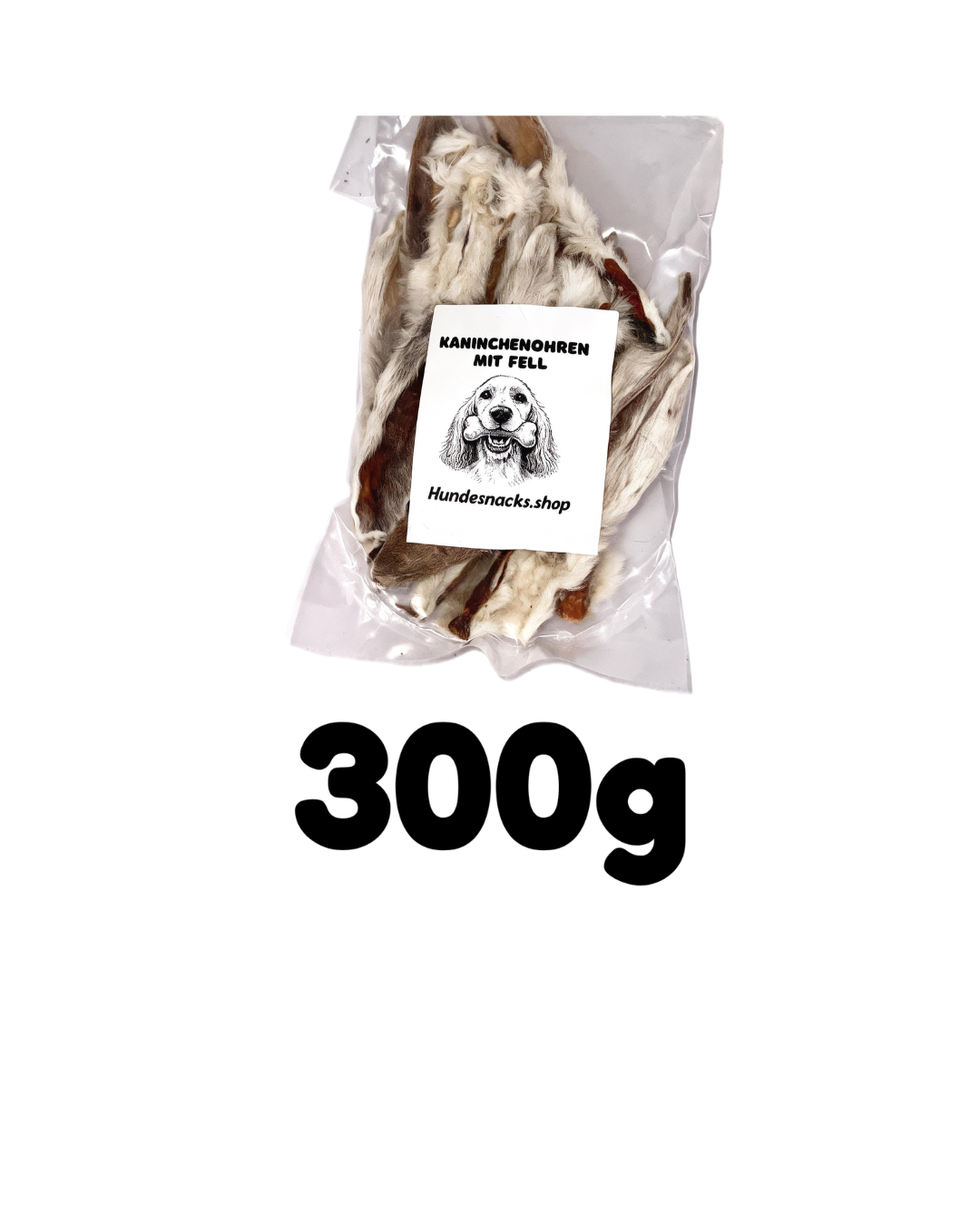 Kaninchenohren mit Fell - Natürlicher Kausnack für Hunde