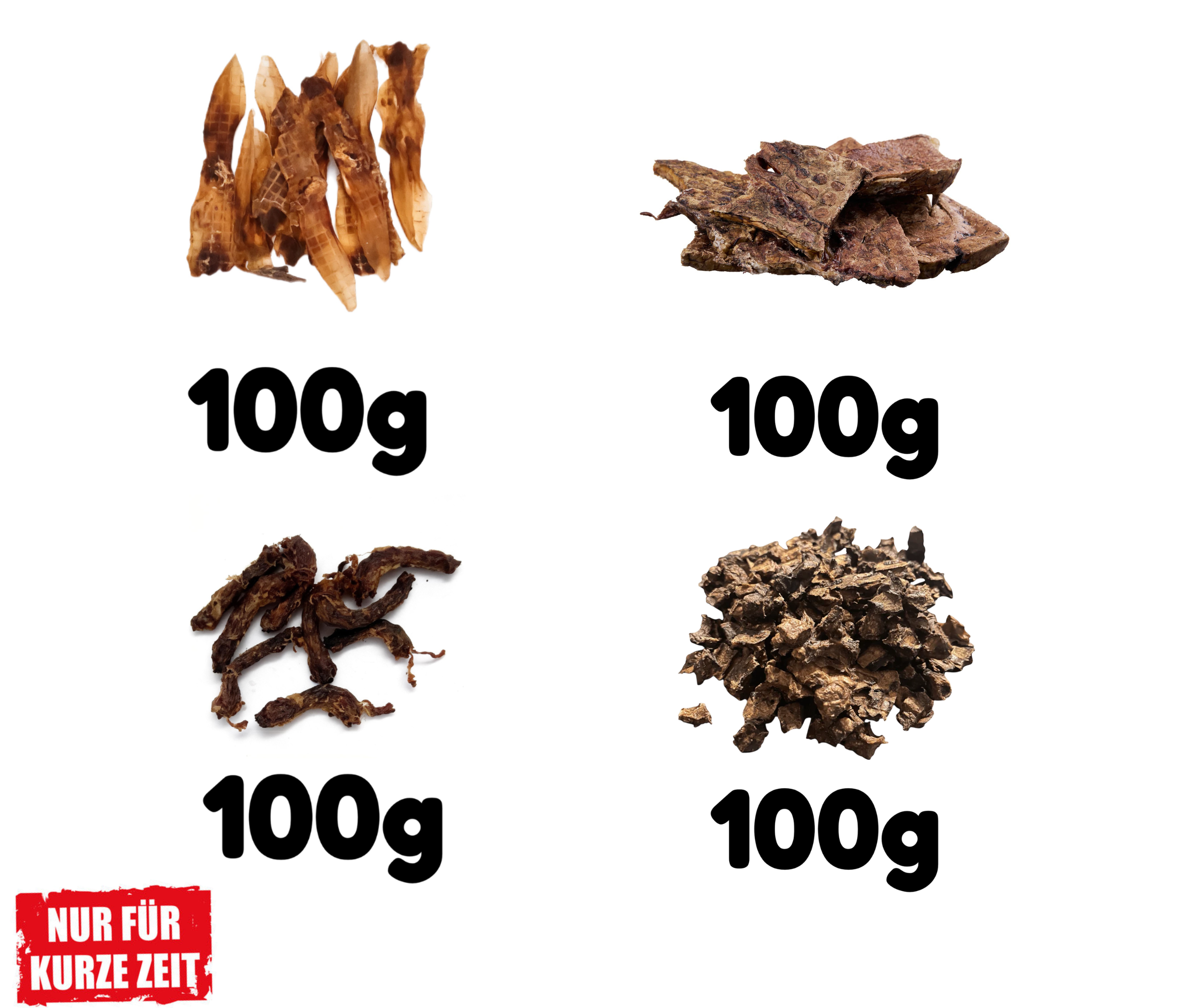 Hunde Probierbox - 4 natürliche Hundesnacks